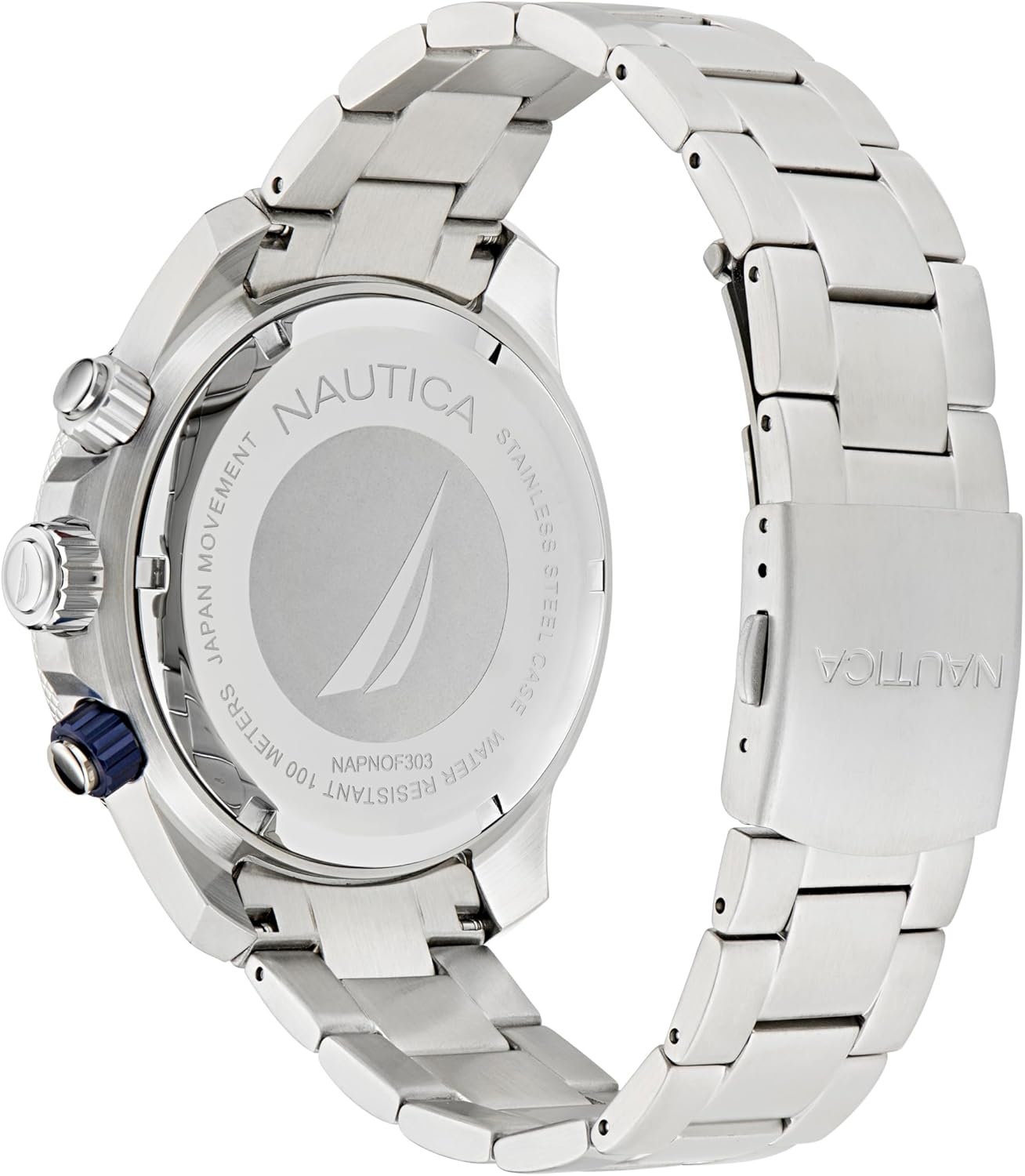 image:imageNautica One Mens WatchSilverWhiteSilver