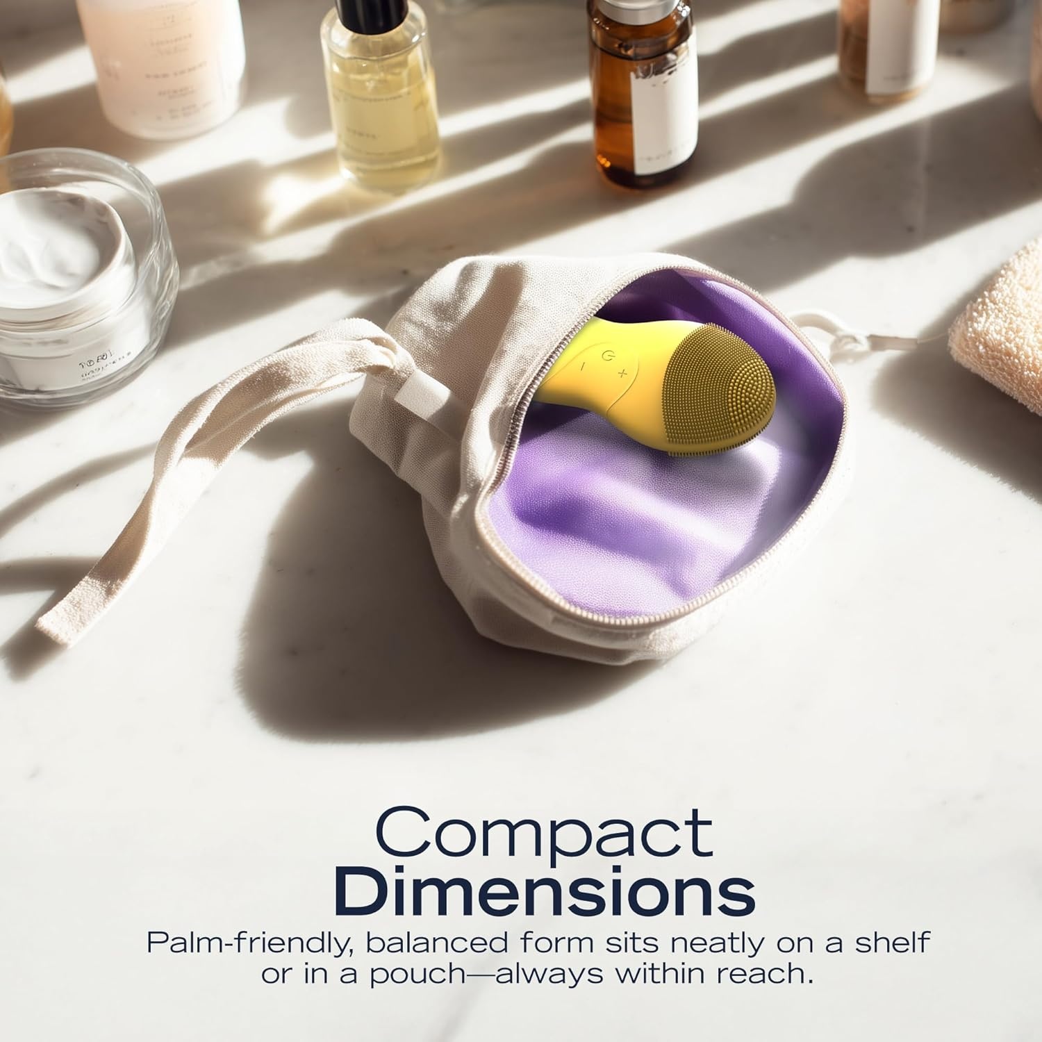 image:imageNautica PC120 Facial Cleansing Brush Made with UltraHygienic Soft Silicone Waterproof Rechargeable Vibrating Face Exfoliator Scrub Brush with Sonic Technology for Men amp Women Hy PurpleSummer Sun