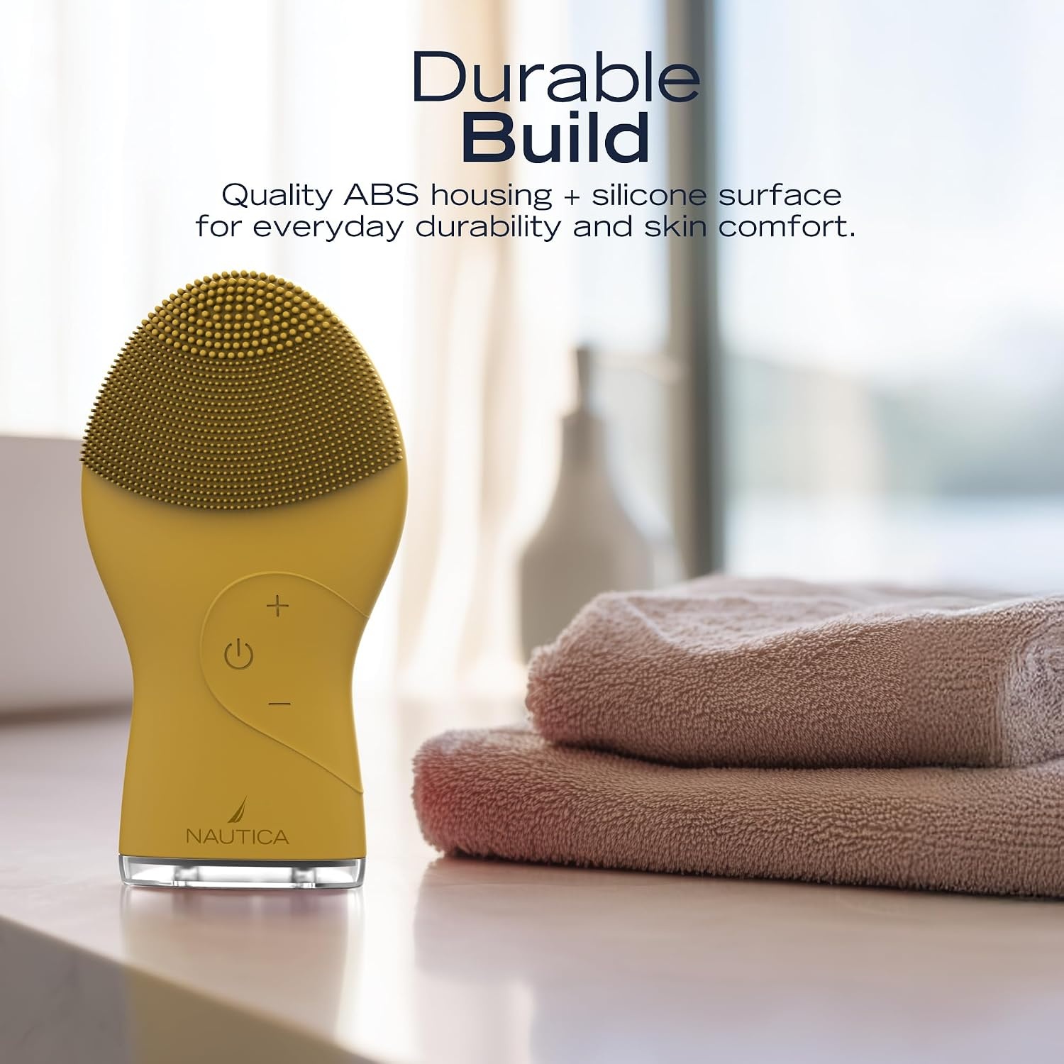 image:imageNautica PC120 Facial Cleansing Brush Made with UltraHygienic Soft Silicone Waterproof Rechargeable Vibrating Face Exfoliator Scrub Brush with Sonic Technology for Men amp Women Hy PurpleSummer Sun