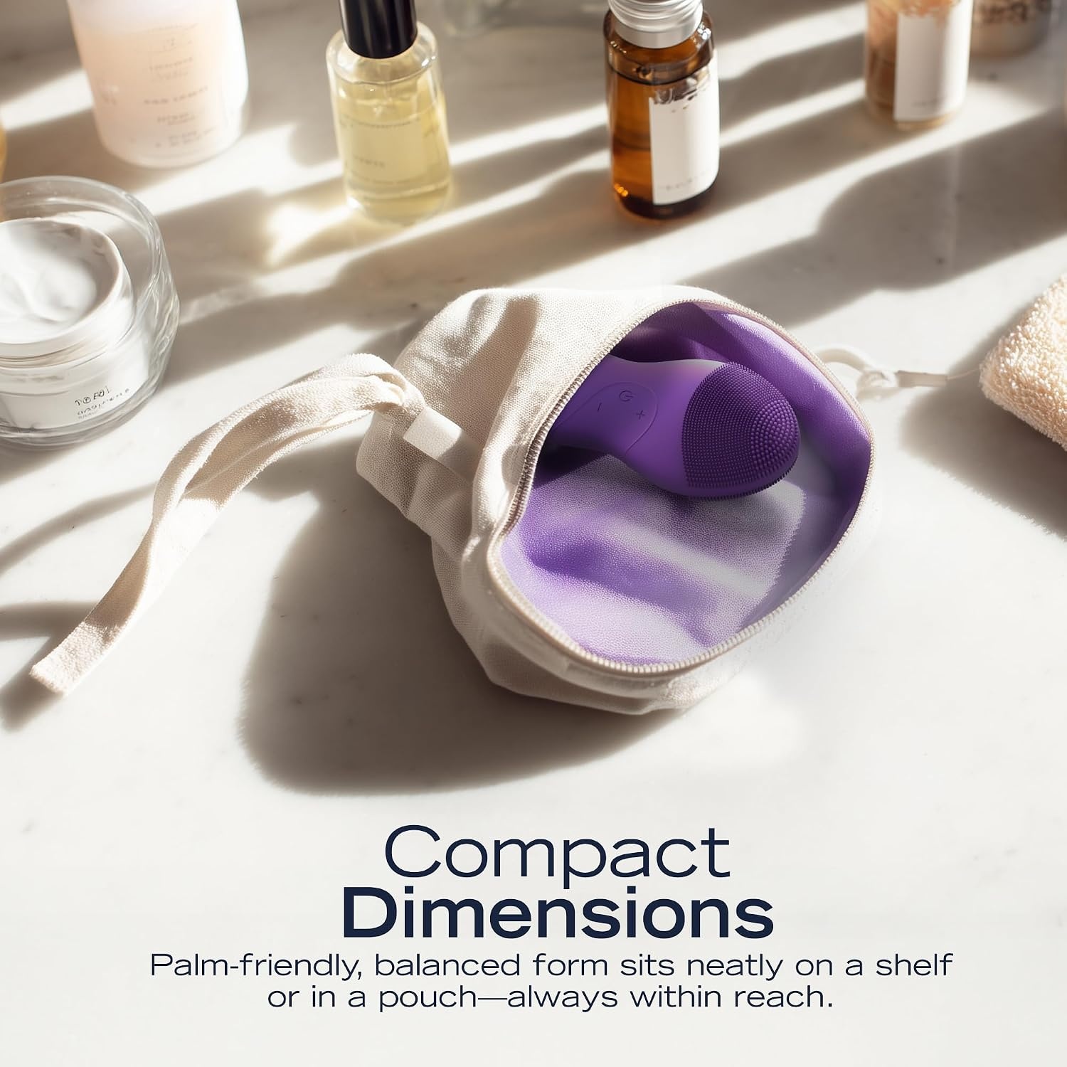 image:imageNautica PC120 Facial Cleansing Brush Made with UltraHygienic Soft Silicone Waterproof Rechargeable Vibrating Face Exfoliator Scrub Brush with Sonic Technology for Men amp Women Hy PurpleHy Purple