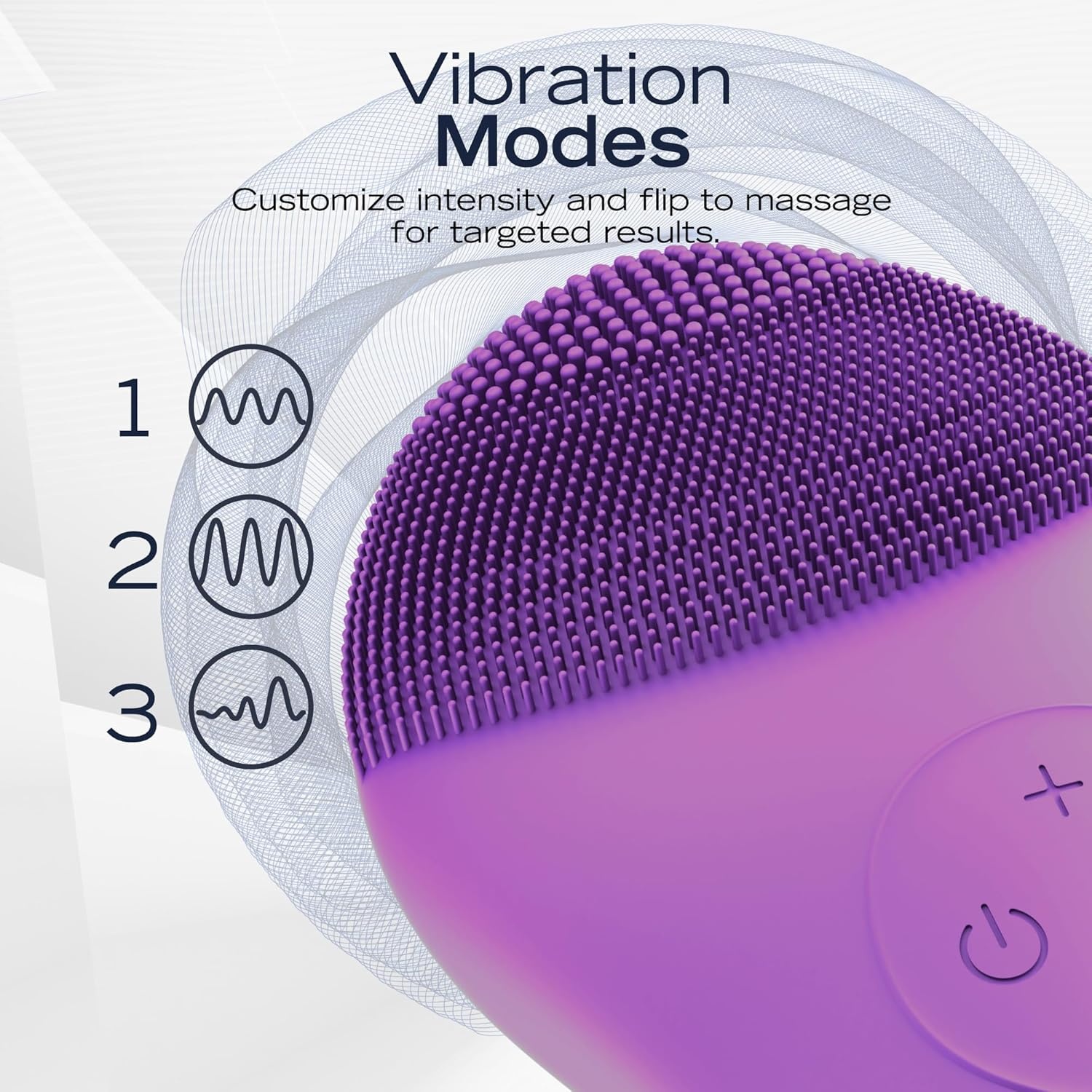 image:imageNautica PC120 Facial Cleansing Brush Made with UltraHygienic Soft Silicone Waterproof Rechargeable Vibrating Face Exfoliator Scrub Brush with Sonic Technology for Men amp Women Hy PurpleHy Purple