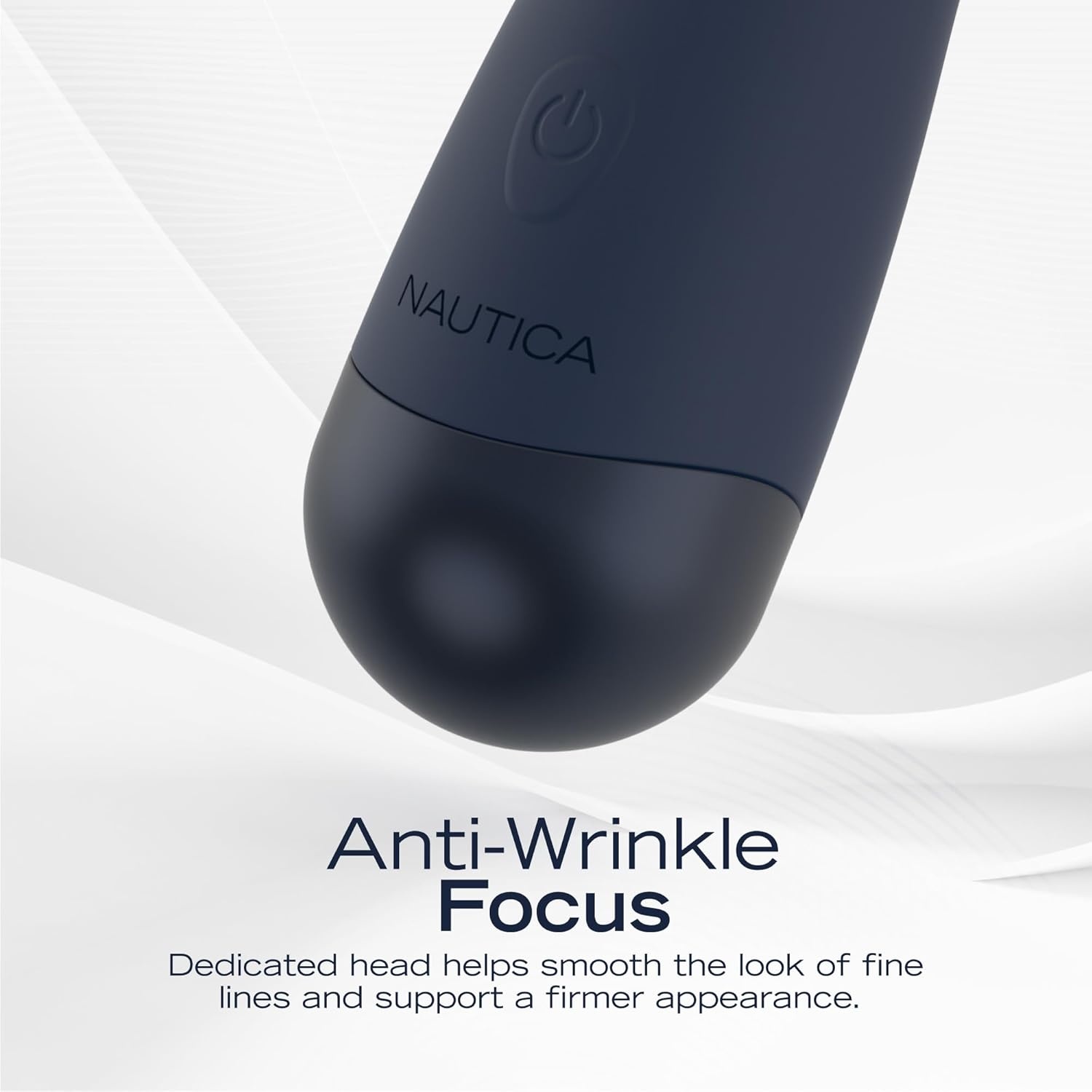 image:imageNautica PC130 Sonic Facial Cleansing Brush Made with Ultra Hygienic Soft Silicone Waterproof and Rechargeable Face Scrub Brush for Men amp Women MilkNavy