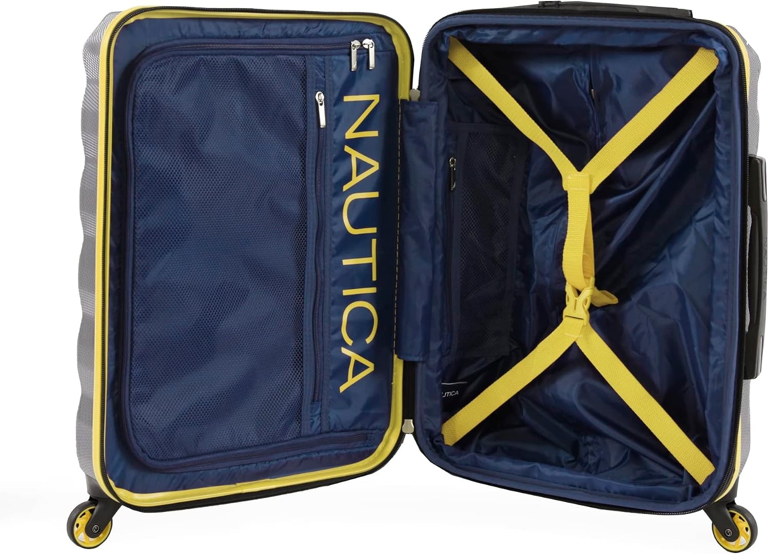 image:imageNautica Quest 29 Check In Hardside Spinner LuggageNavy Yellow
