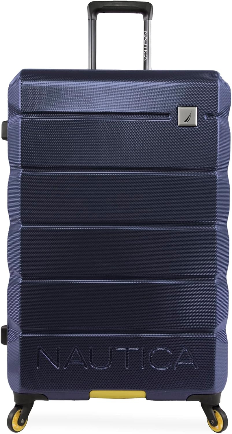 image:imageNautica Quest 29 Check In Hardside Spinner LuggageNavy Yellow