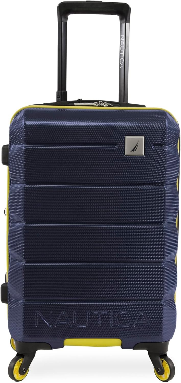 image:imageNautica Quest 29 Check In Hardside Spinner LuggageNavy Yellow