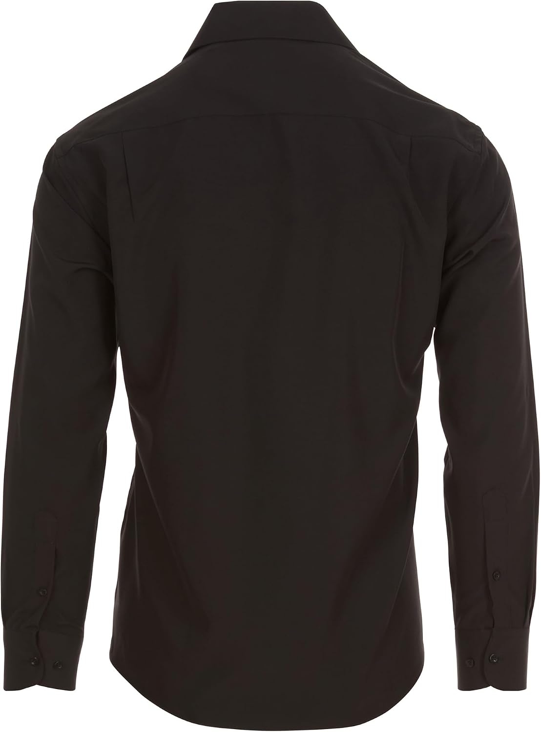 image:imageNautica Regular Fit Long Sleeve Button Down Dress Shirts for Men Wrinkle Free Long Sleeve Shirt Mens Formal 4Way StretchBlack