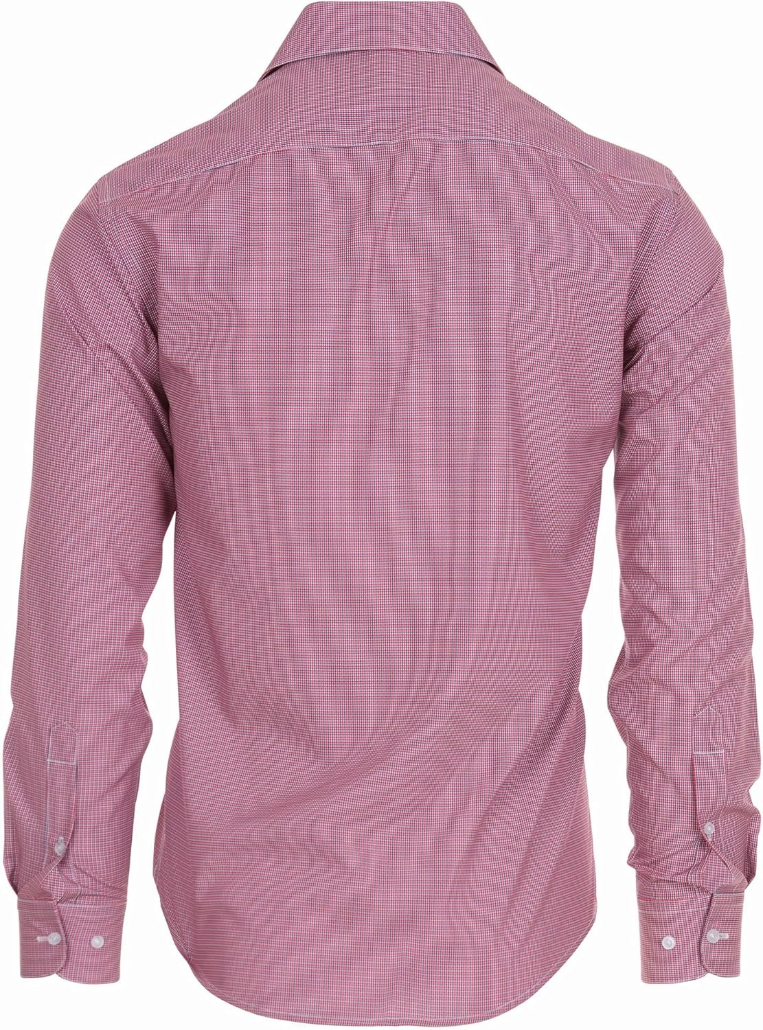 image:imageNautica Regular Fit Long Sleeve Button Down Dress Shirts for Men Wrinkle Free Long Sleeve Shirt Mens Formal 4Way StretchBlue and Red Check
