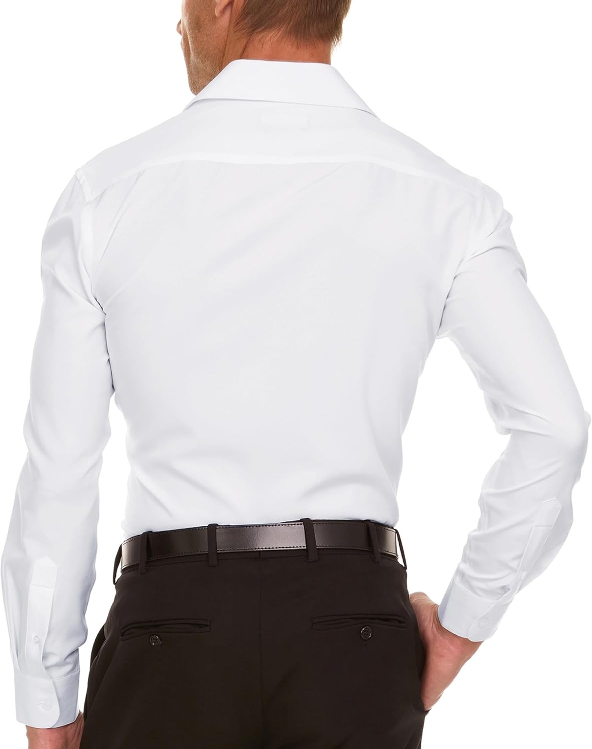 image:imageNautica Regular Fit Long Sleeve Button Down Dress Shirts for Men Wrinkle Free Long Sleeve Shirt Mens Formal 4Way StretchWhite