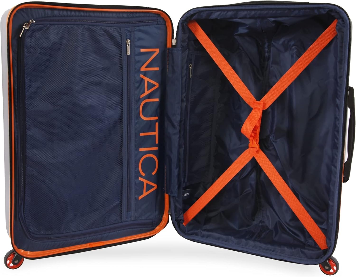 image:imageNautica Roadie 3pc Hardside Luggage SetGreyOrange