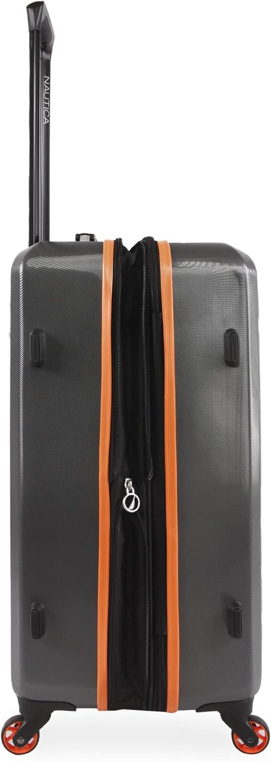 image:imageNautica Roadie 3pc Hardside Luggage SetGreyOrange
