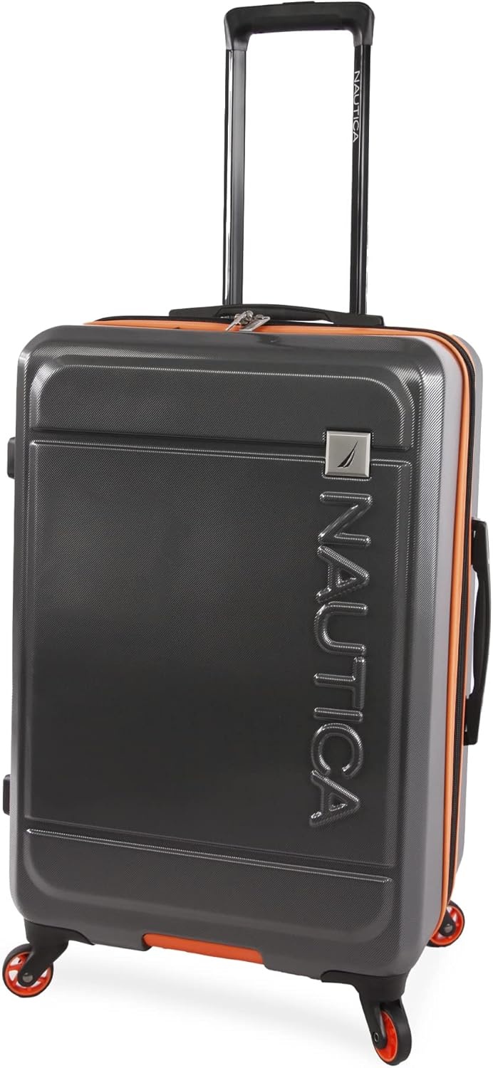 image:imageNautica Roadie 3pc Hardside Luggage SetGreyOrange