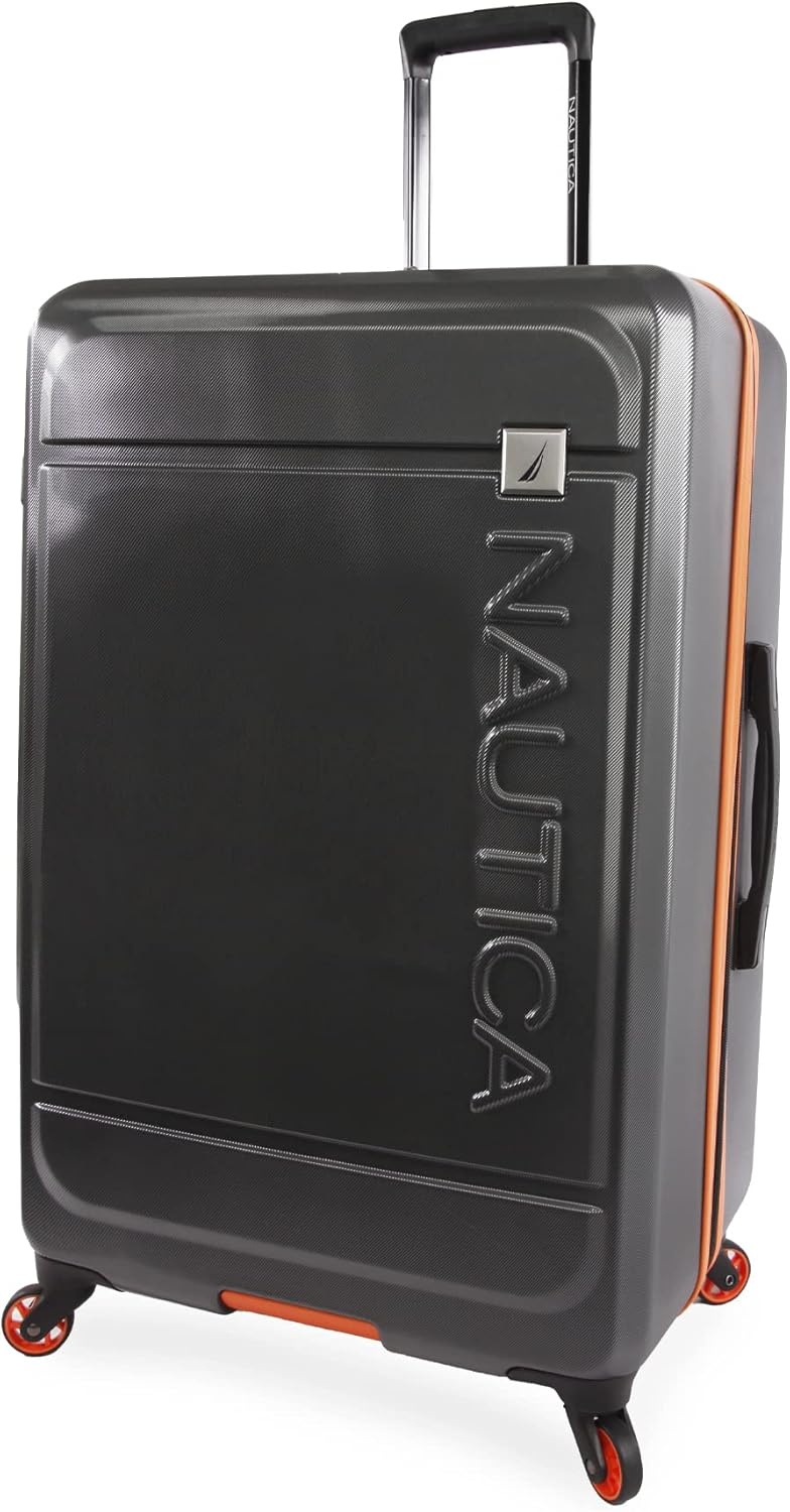 image:imageNautica Roadie 3pc Hardside Luggage SetGreyOrange