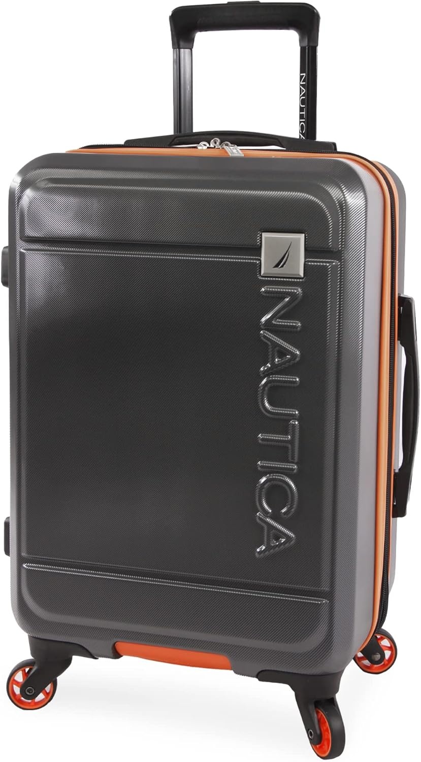 image:imageNautica Roadie 3pc Hardside Luggage SetGreyOrange