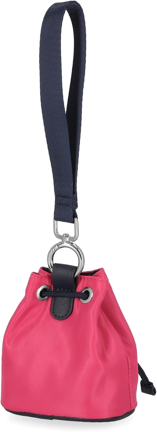 image:imageNautica Sea Spray Drawstring Wallet Coin Purse Mini Pouch Charm with Wristlet BlackBright Pink