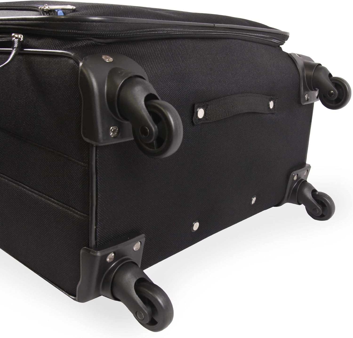 image:imageNautica Seascape Collection 4pc Softside Luggage Set BlackBlueBLACK BLUE