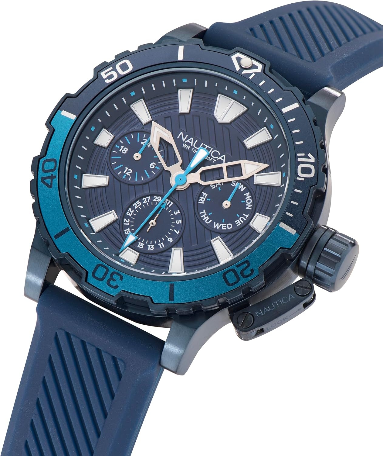 image:imageNautica Sporty Mens WatchBlueBlueBlue