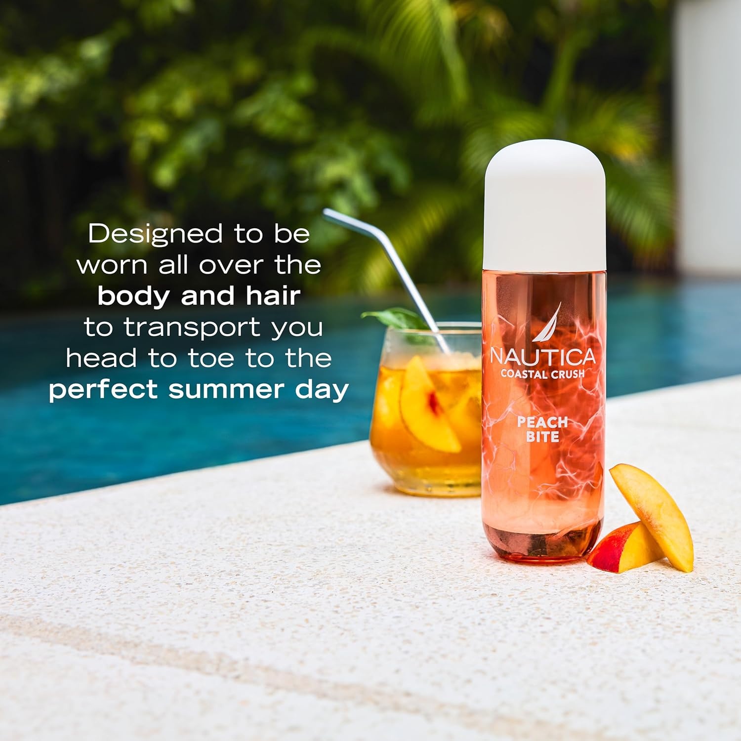 image:imageNautica Tangerine Squeeze a Citrus Gourmand Hair amp Body Mist for Women Notes of Tangerine Jasmine and Sandalwood Long Lasting 80 fl ozPeach Bite
