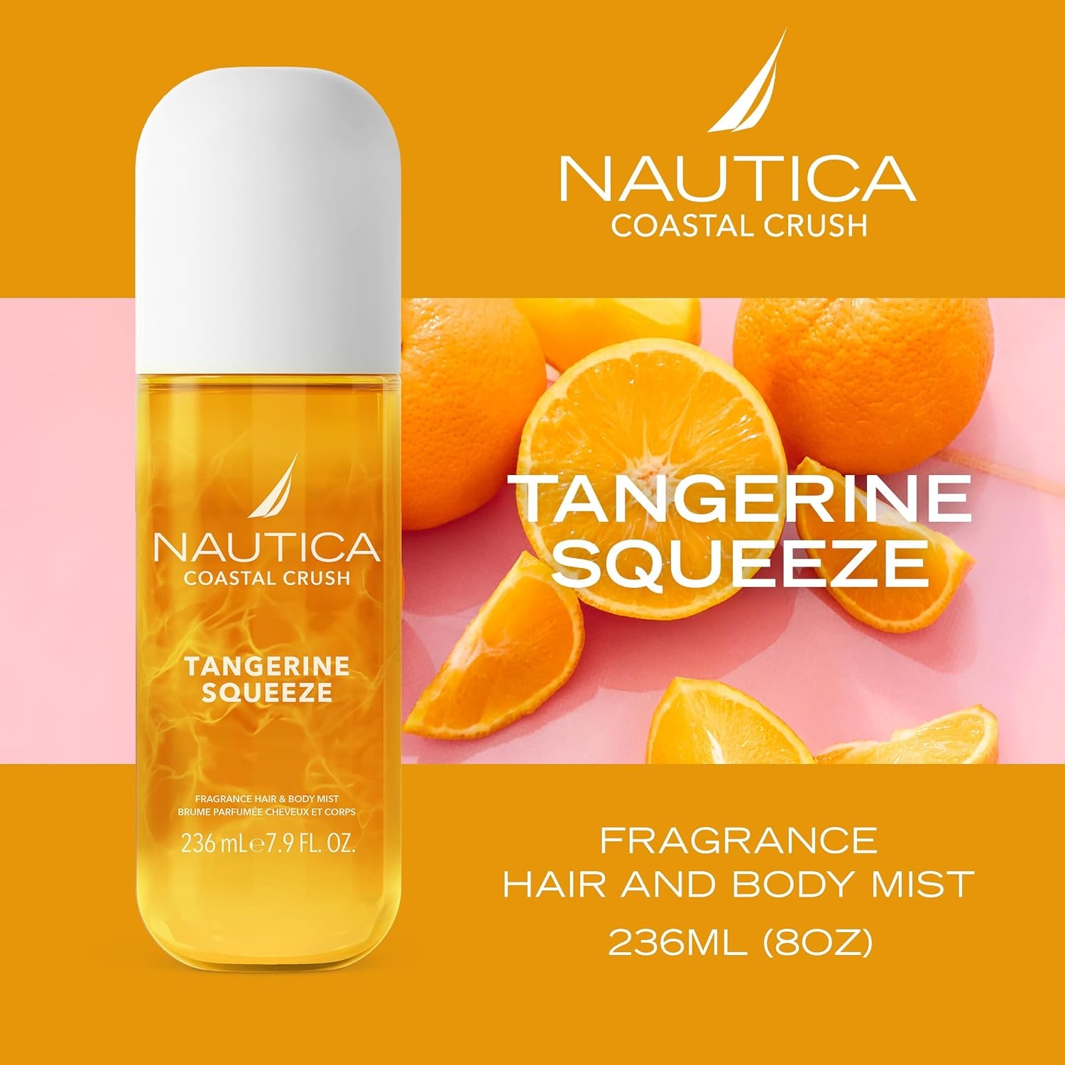 image:imageNautica Tangerine Squeeze a Citrus Gourmand Hair amp Body Mist for Women Notes of Tangerine Jasmine and Sandalwood Long Lasting 80 fl ozTangerine Squeeze