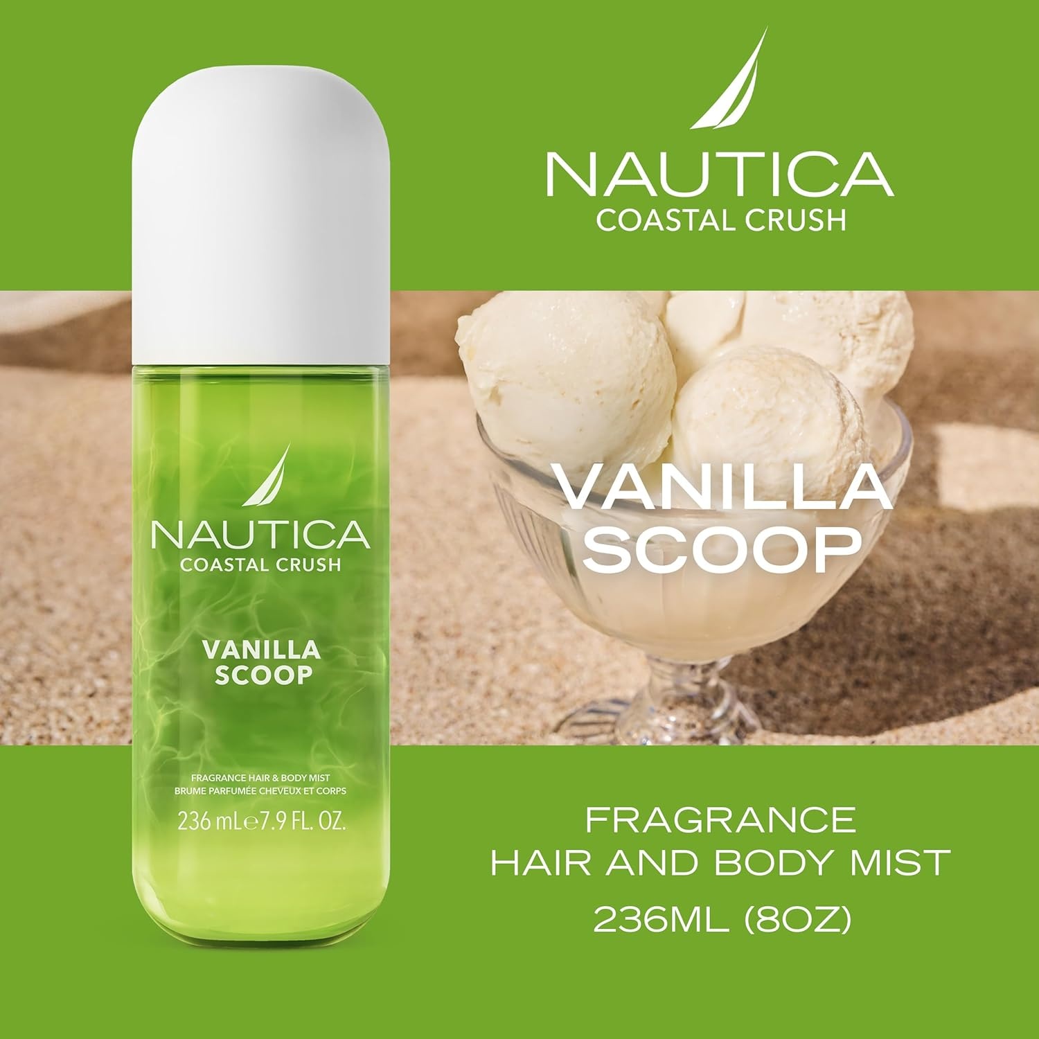 image:imageNautica Tangerine Squeeze a Citrus Gourmand Hair amp Body Mist for Women Notes of Tangerine Jasmine and Sandalwood Long Lasting 80 fl ozVanilla Scoop