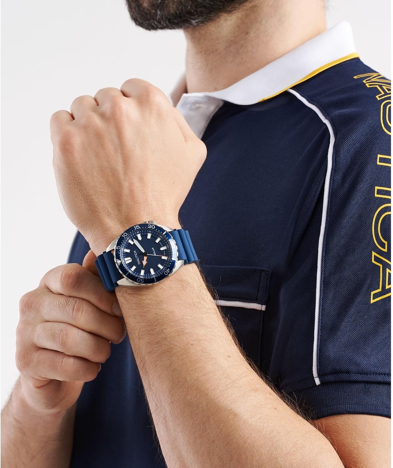 image:imageNautica Vintage Silicone Strap Watch