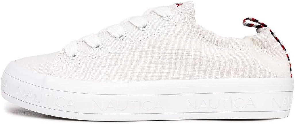 image:imageNautica Women Fashion Sneaker LaceUp Tennis Casual Shoes for LadiesAsariawhite