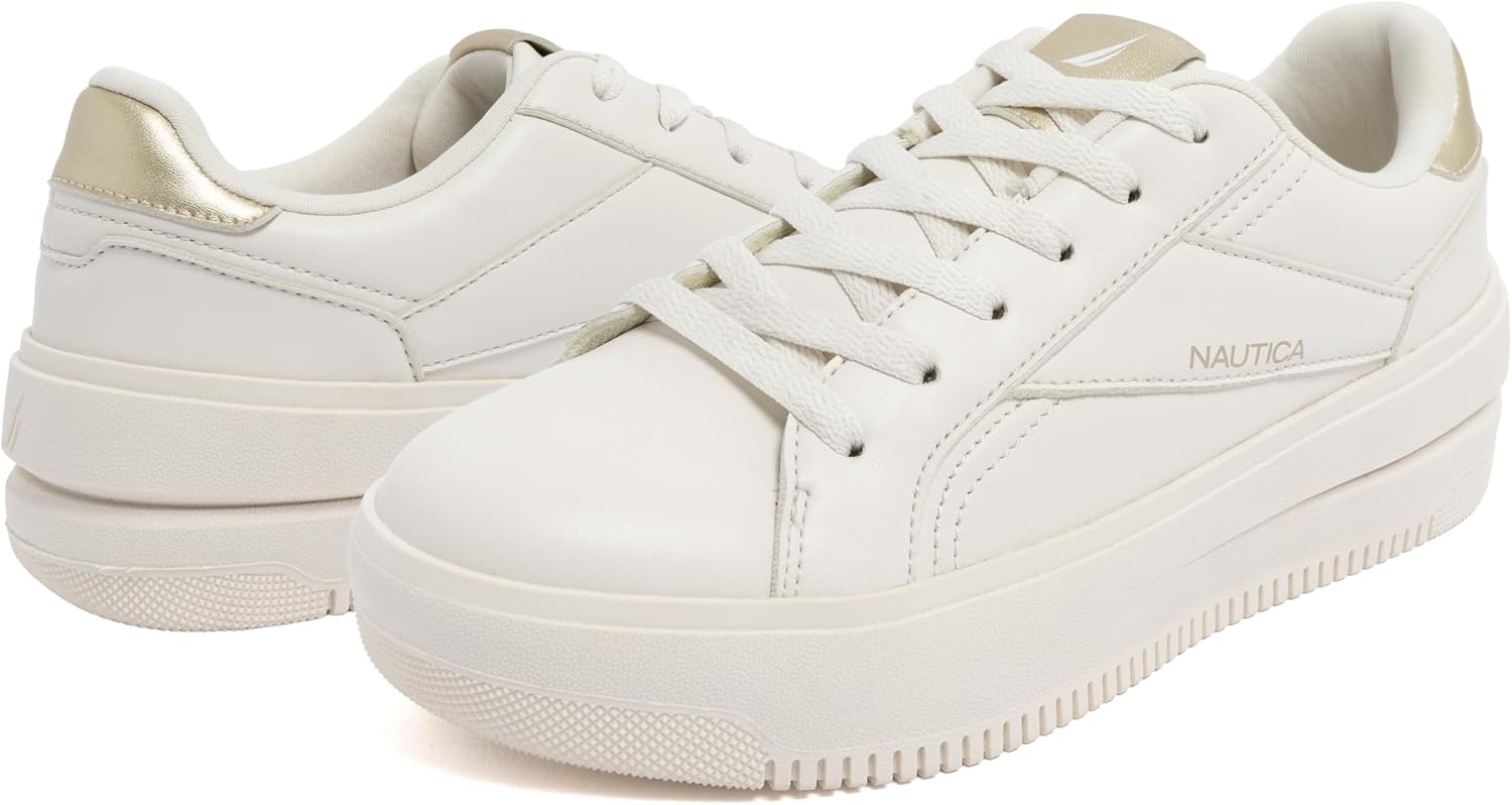 image:imageNautica Women Fashion Sneaker LaceUp Tennis Casual Shoes for LadiesBonesaylyn