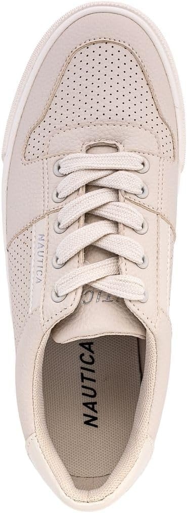 image:imageNautica Women Fashion Sneaker LaceUp Tennis Casual Shoes for LadiesCreamivywood