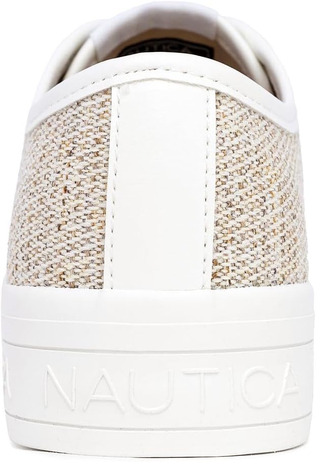 image:imageNautica Women Fashion Sneaker LaceUp Tennis Casual Shoes for LadiesLight Sand
