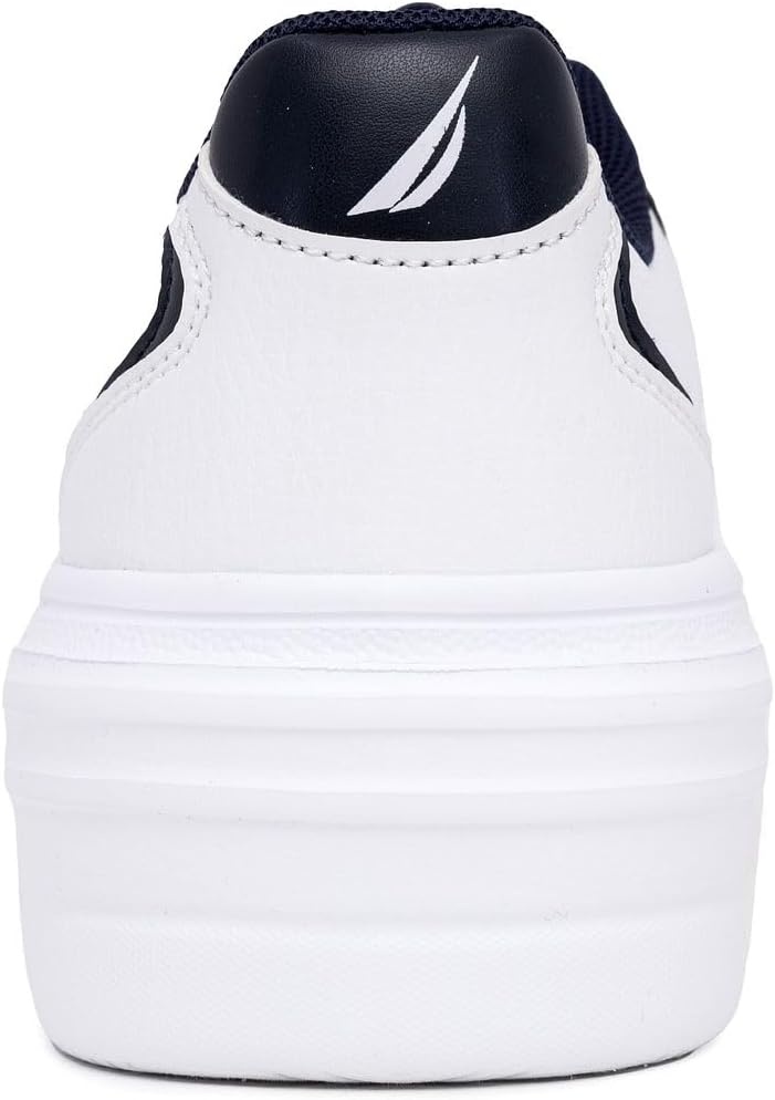 image:imageNautica Women Fashion Sneaker LaceUp Tennis Casual Shoes for LadiesWhite Navyhycrest
