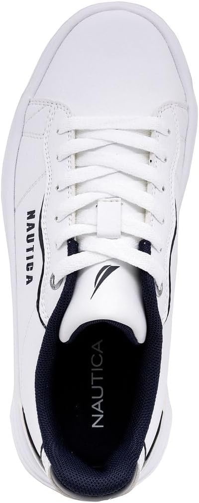 image:imageNautica Women Fashion Sneaker LaceUp Tennis Casual Shoes for LadiesWhite Navyhycrest