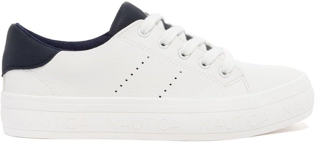 image:imageNautica Women Fashion Sneaker LaceUp Tennis Casual Shoes for LadiesWhite Navykildate