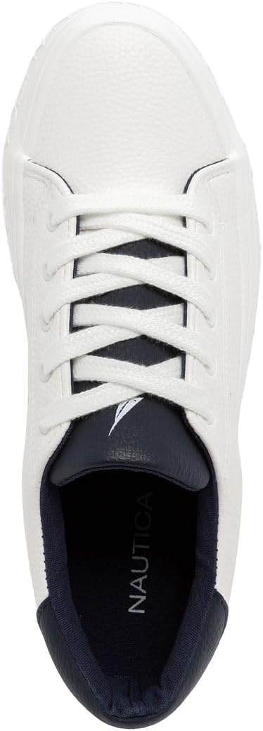 image:imageNautica Women Fashion Sneaker LaceUp Tennis Casual Shoes for LadiesWhite Navykildate