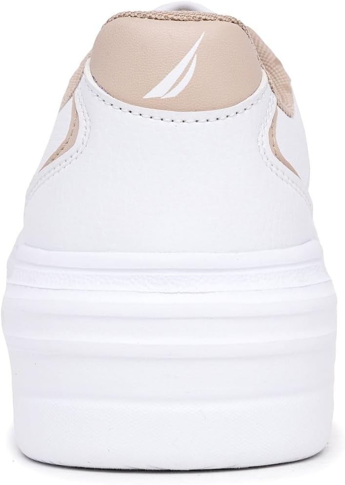 image:imageNautica Women Fashion Sneaker LaceUp Tennis Casual Shoes for LadiesWhite Sandhycrest