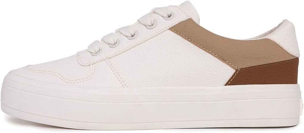 image:imageNautica Women Fashion Sneaker LaceUp Tennis Casual Shoes for LadiesWhite Taupe