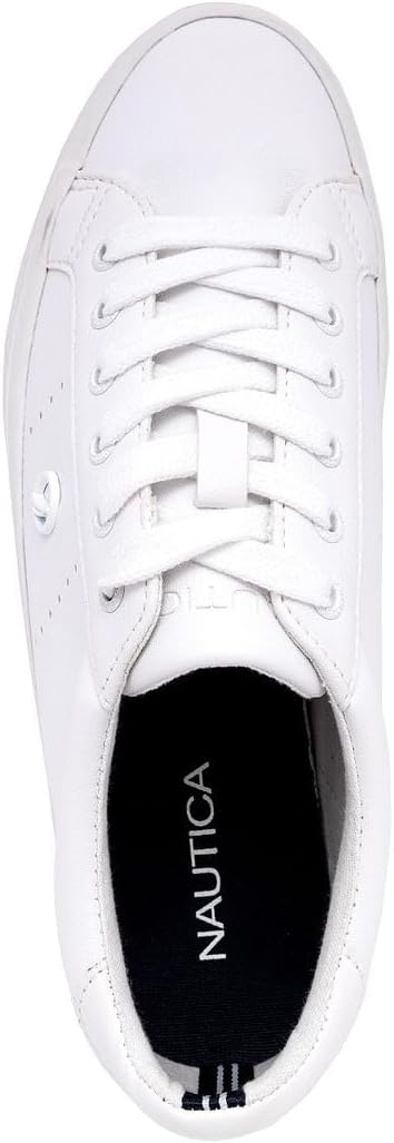 image:imageNautica Women Fashion Sneaker LaceUp Tennis Casual Shoes for LadiesWinafredwhiteWhite