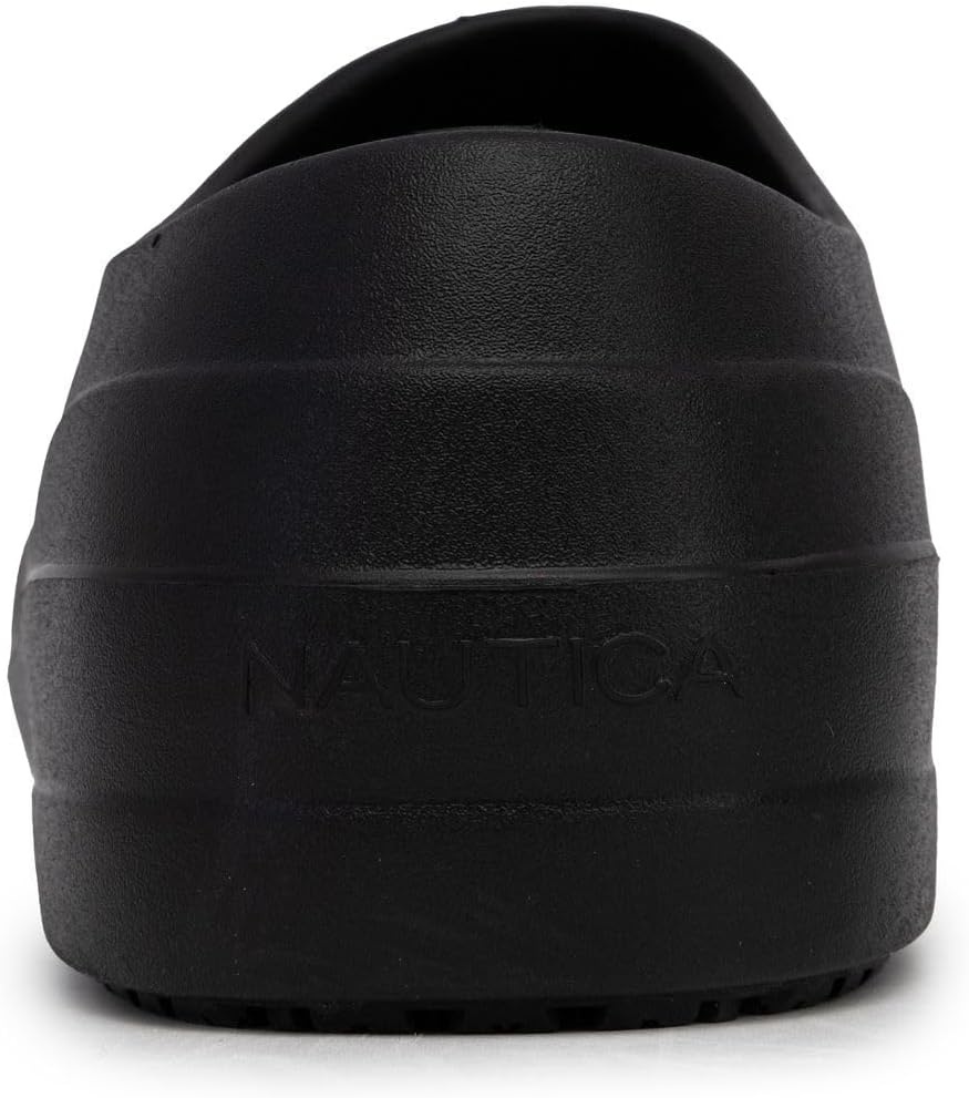 image:imageNautica Women Men Work Clogs Slides Slip Resistant Quick Drying Kitchen Shoes Cushioned Sandals with Arch SupportBlack