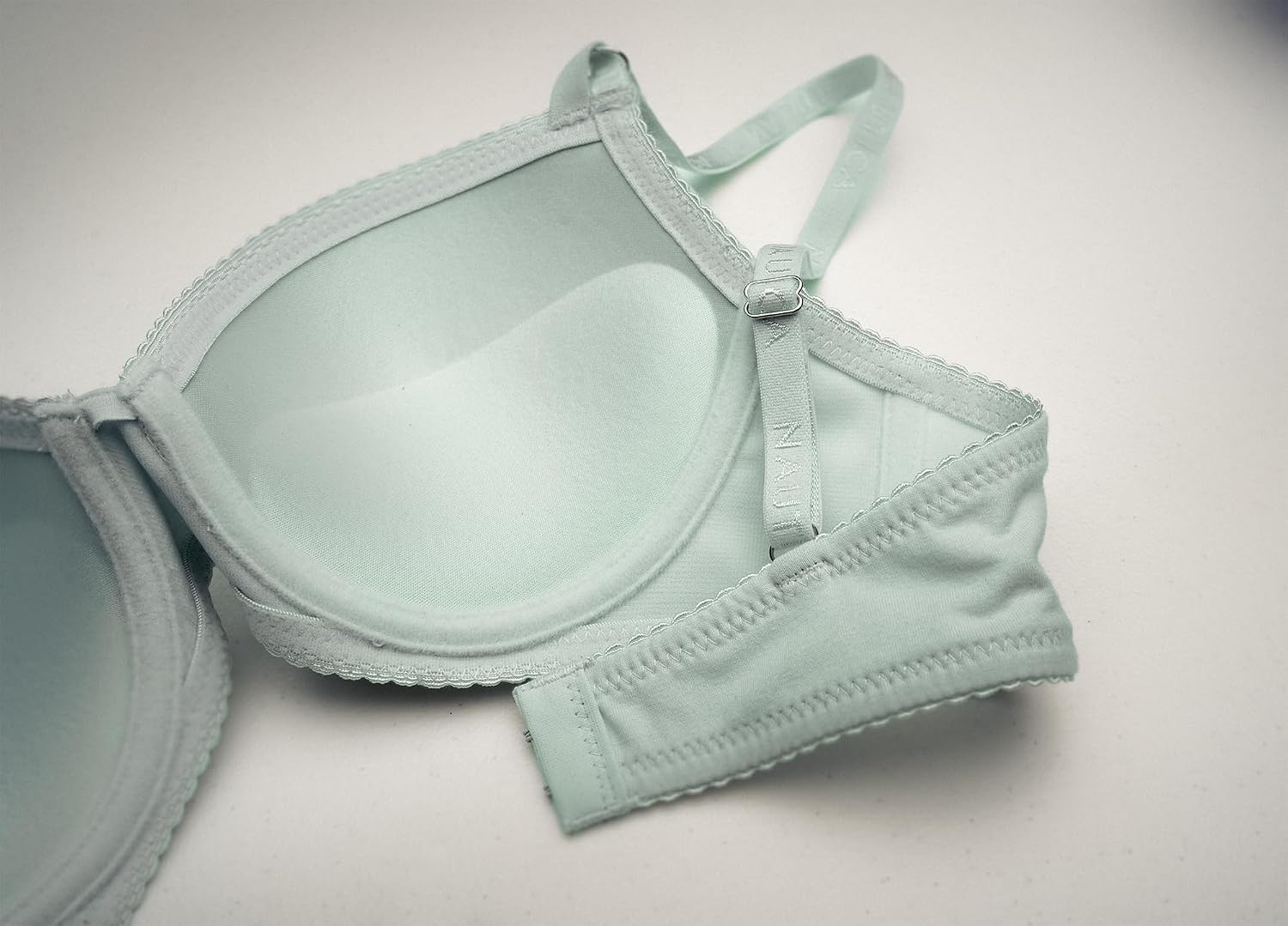 image:imageNautica Womens 3Pack Bras Cotton Blend Light Lift Everyday TShirt Bra SetZen GardenLt Heather GreyNavy Heather