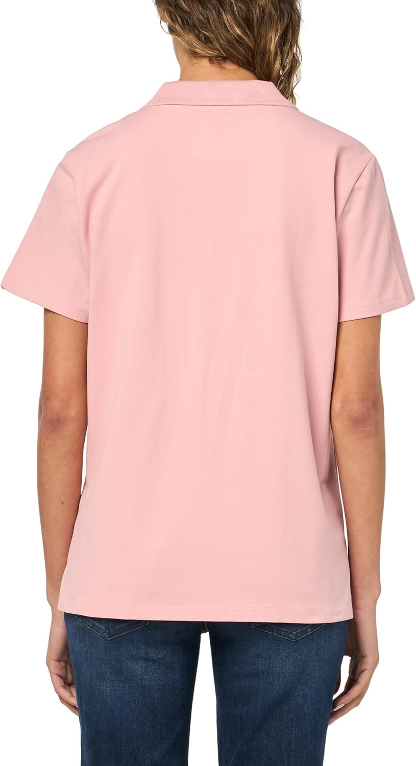 image:imageNautica Womens 5Button Short Sleeve Breathable 100 Cotton Polo ShirtBridal Rose