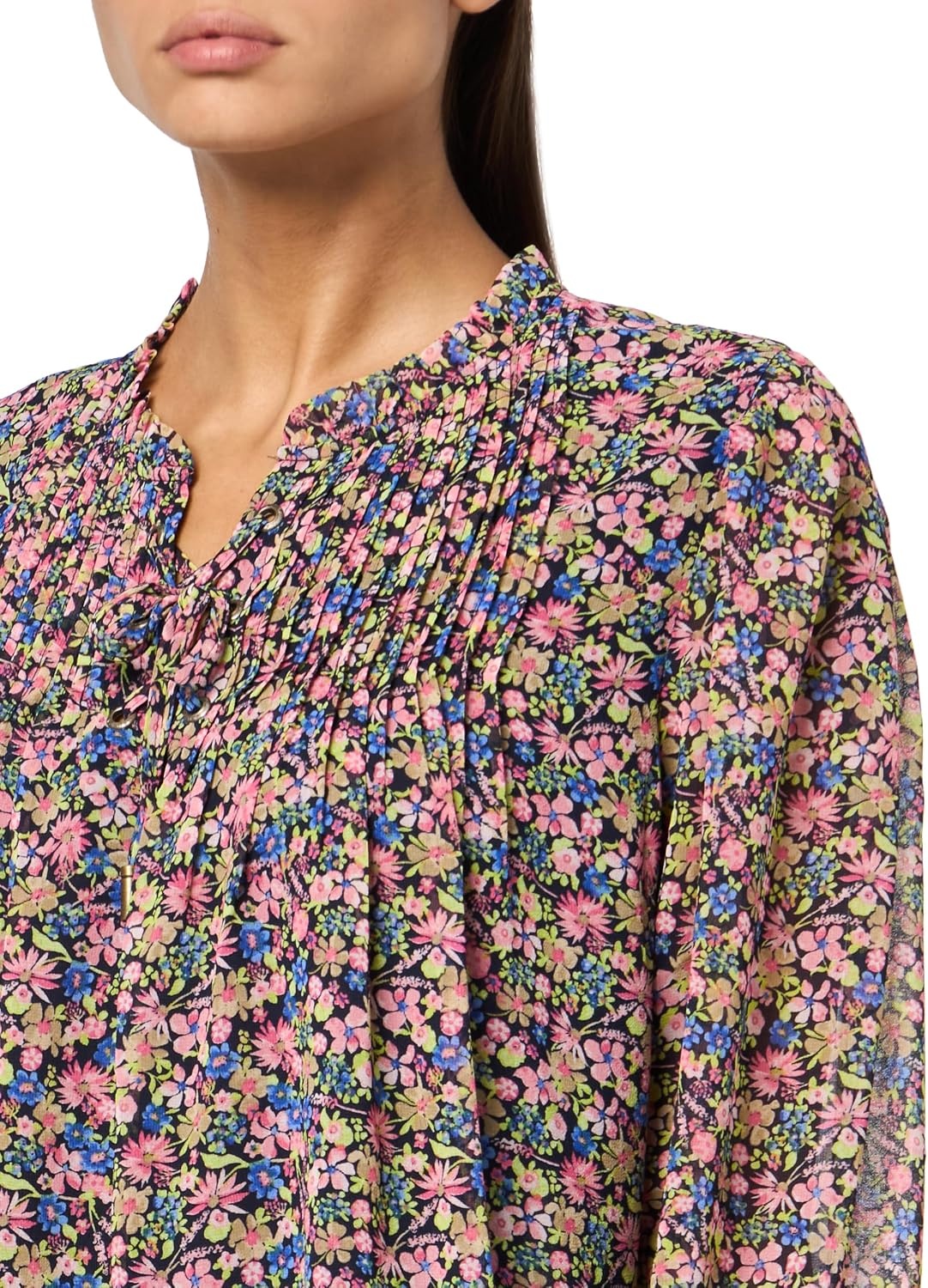image:imageNautica Womens 5Button Short Sleeve Breathable 100 Cotton Polo ShirtConfetti Multi