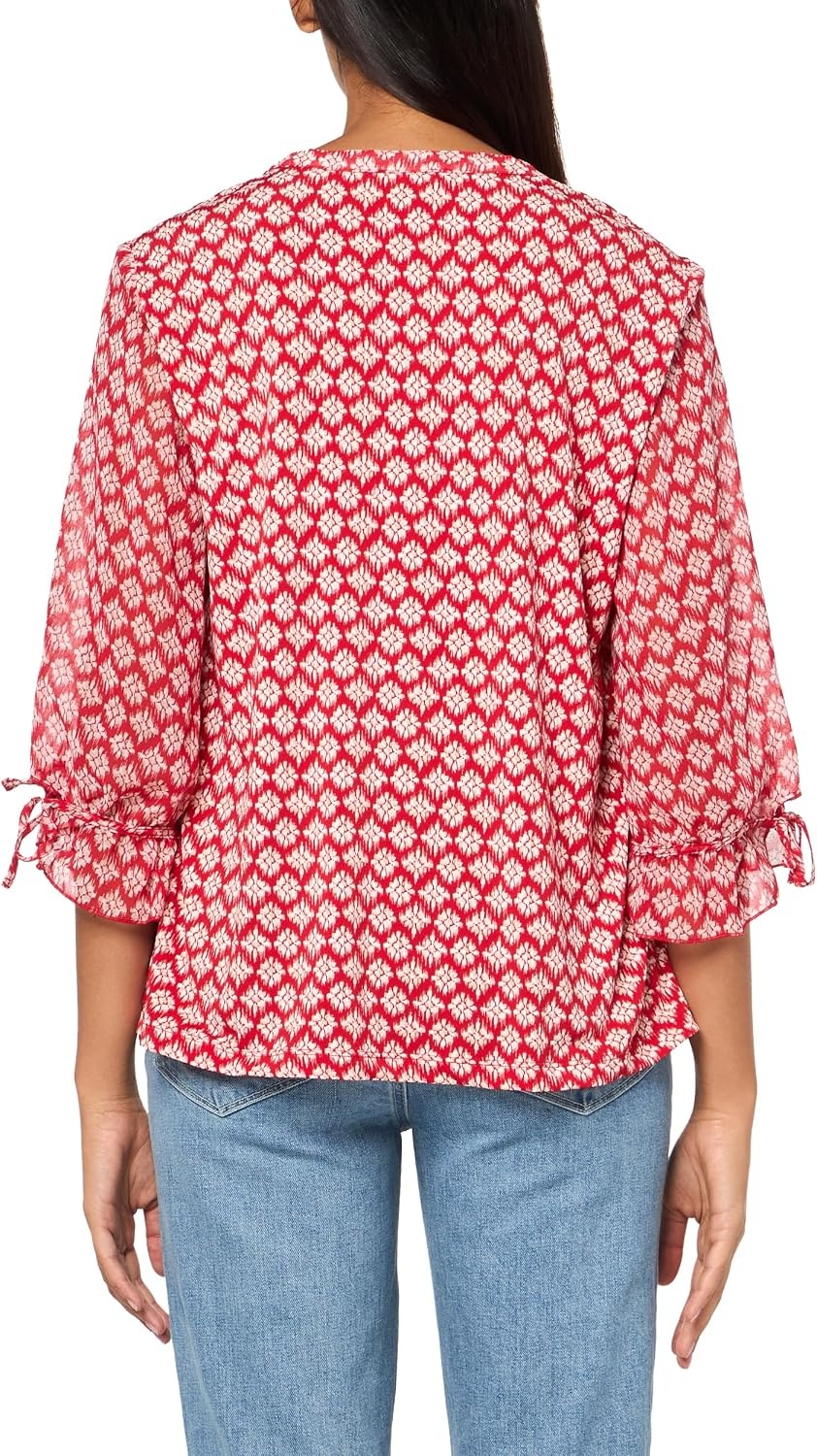 image:imageNautica Womens 5Button Short Sleeve Breathable 100 Cotton Polo ShirtSamba Multi