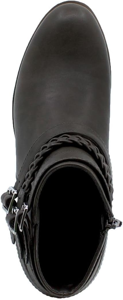 image:imageNautica Womens Ankle Boot with Side Zipper Stylish Dress Boot for Women Featuring a Low Heel Chic Design and Versatile Sizing The Perfect Ankle Bootie for Dressy and Casual Occasions AlaraCharcoalstrap