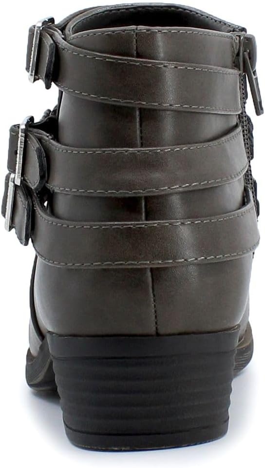 image:imageNautica Womens Ankle Boot with Side Zipper Stylish Dress Boot for Women Featuring a Low Heel Chic Design and Versatile Sizing The Perfect Ankle Bootie for Dressy and Casual Occasions AlaraCharcoalstrap