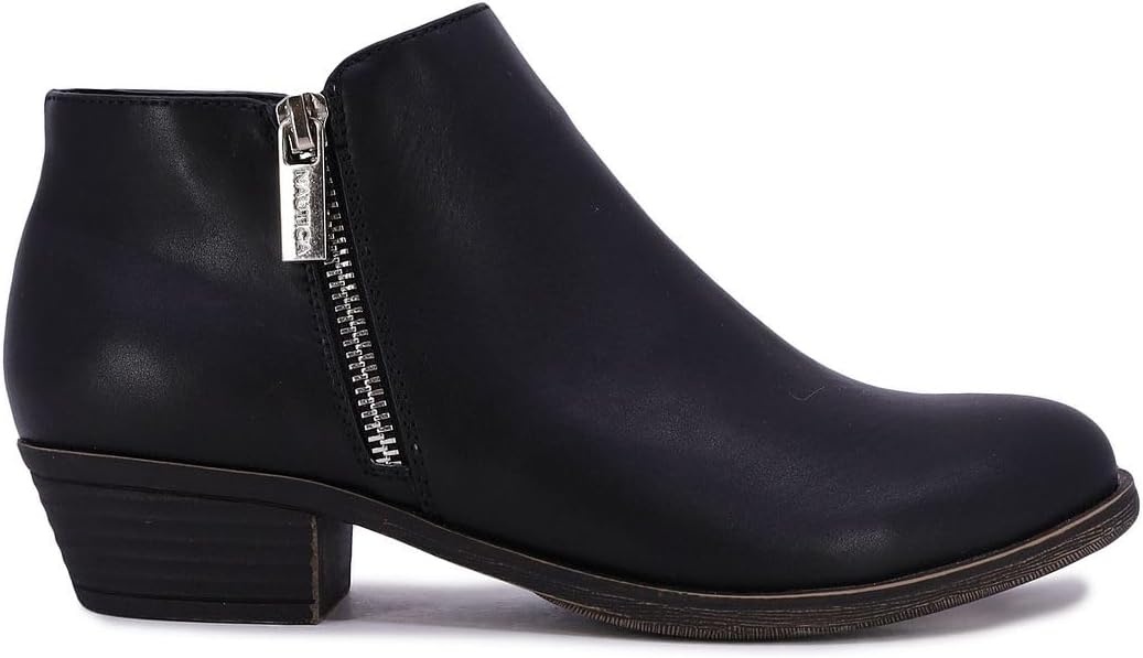 image:imageNautica Womens Ankle Boot with Side Zipper Stylish Dress Boot for Women Featuring a Low Heel Chic Design and Versatile Sizing The Perfect Ankle Bootie for Dressy and Casual Occasions AlaraBlack
