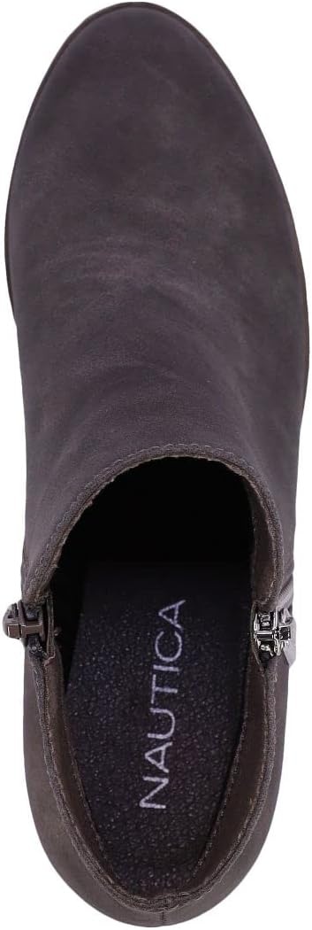 image:imageNautica Womens Ankle Boot with Side Zipper Stylish Dress Boot for Women Featuring a Low Heel Chic Design and Versatile Sizing The Perfect Ankle Bootie for Dressy and Casual Occasions AlaraGrey