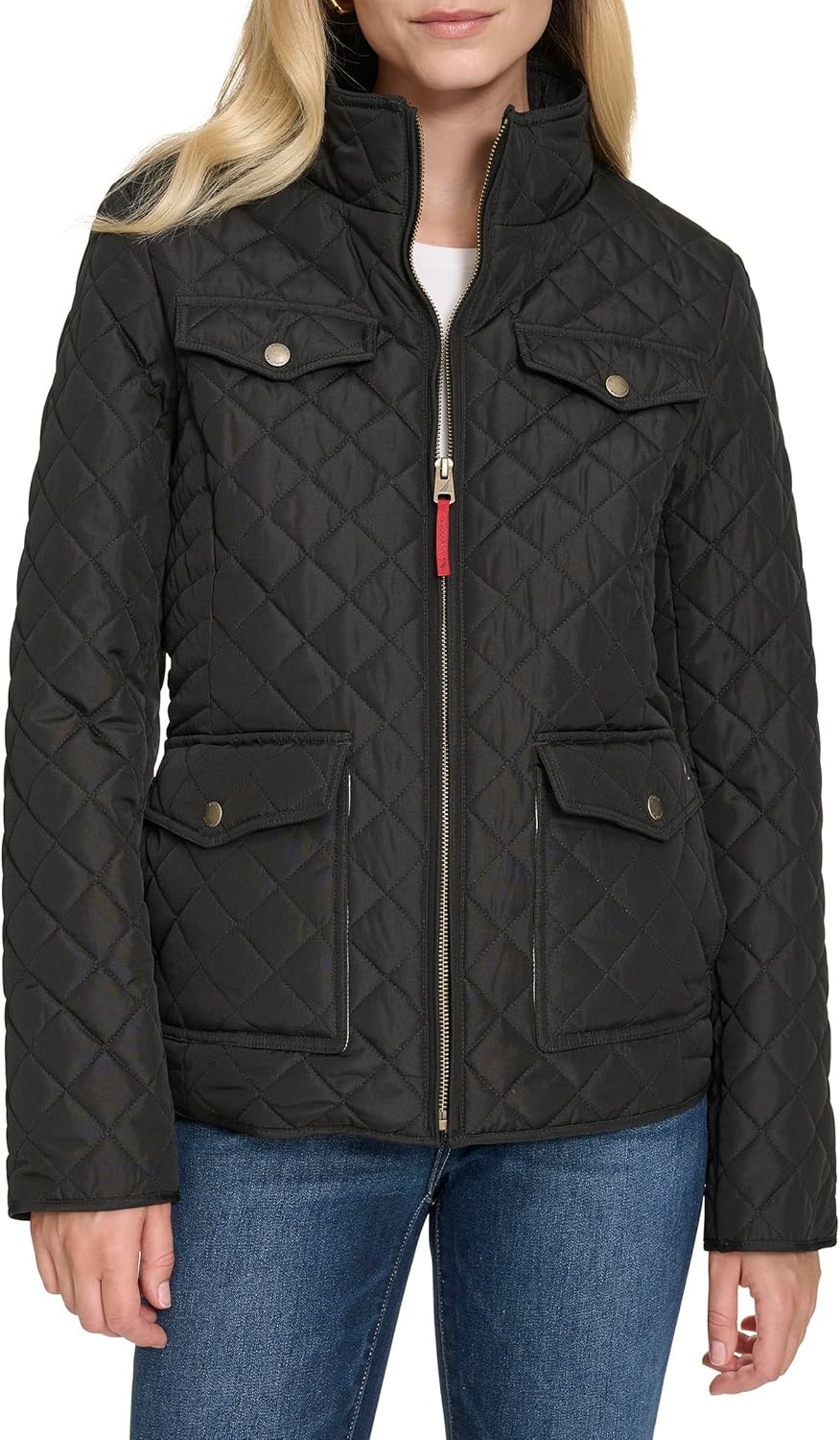 image:imageNautica Womens Barn Outerwear Quilted JacketBlack