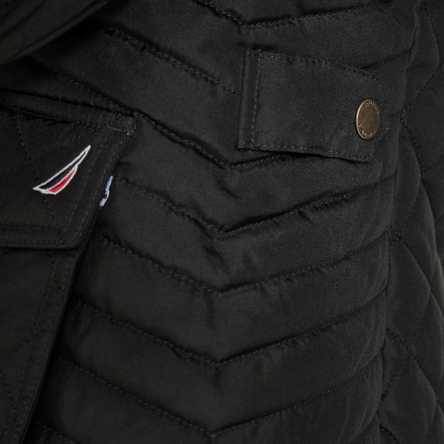 image:imageNautica Womens Barn Outerwear Quilted JacketBlack
