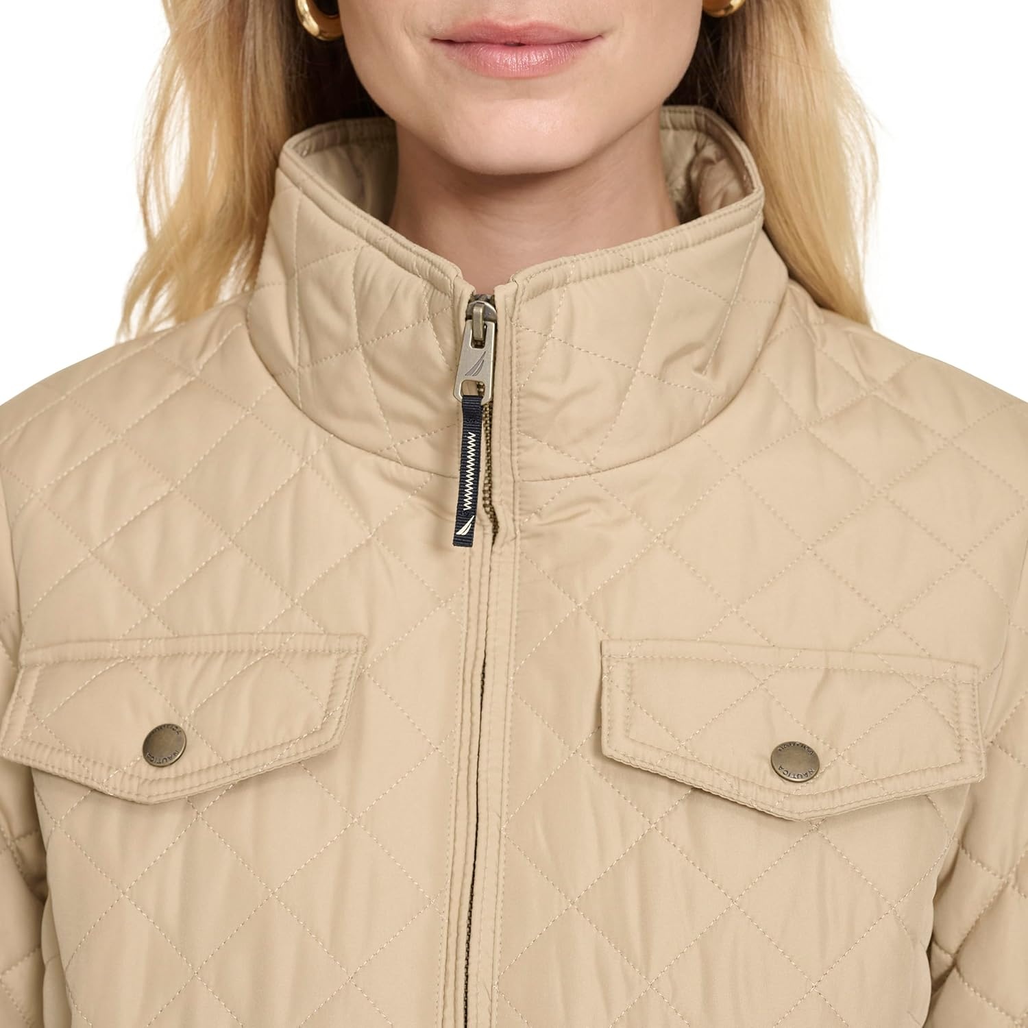 image:imageNautica Womens Barn Outerwear Quilted JacketRope