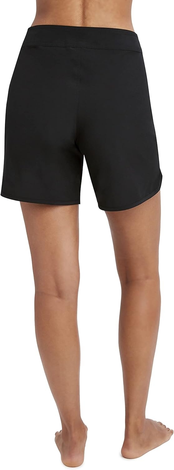 image:imageNautica Womens Board Shorts 7 Inseam Quick Dry Swim Shorts UPF Sun Protection Swim BottomsBlack