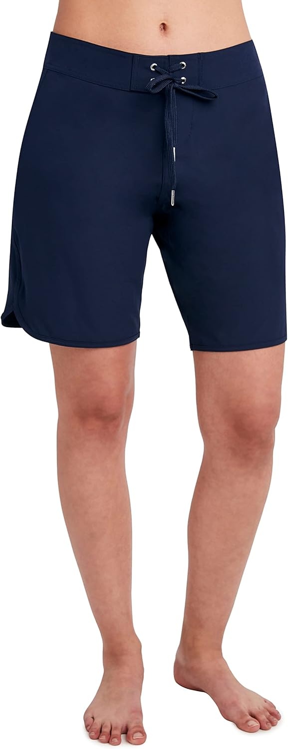 image:imageNautica Womens Board Shorts 9 Inseam Quick Dry Swim Shorts Swimsuit Bottom Bikini Cover Up BeachwearDeep Sea