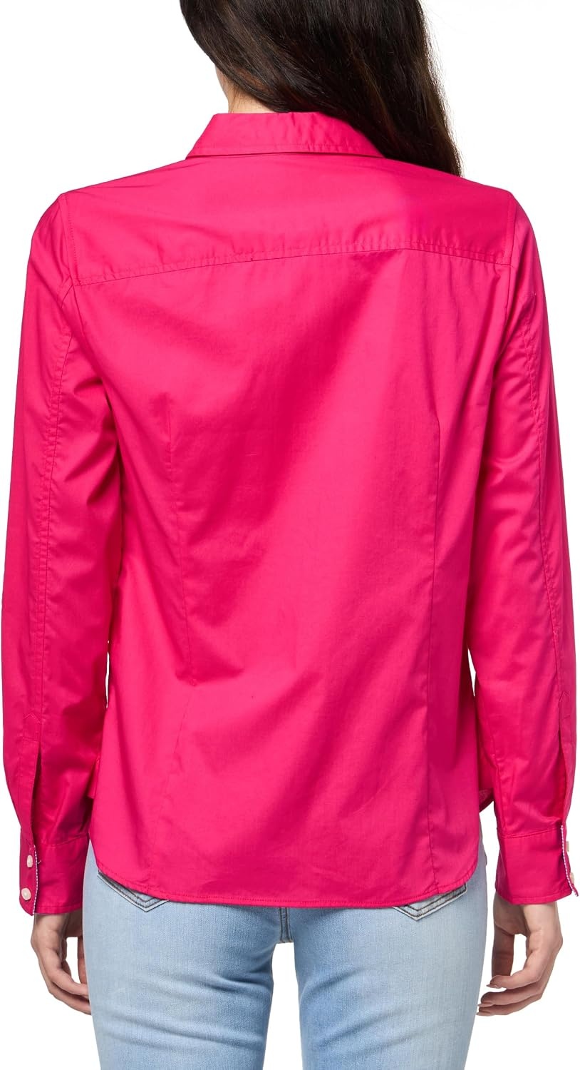 image:imageNautica Womens Button Front Long Sleeve Roll Tab ShirtAster Pink